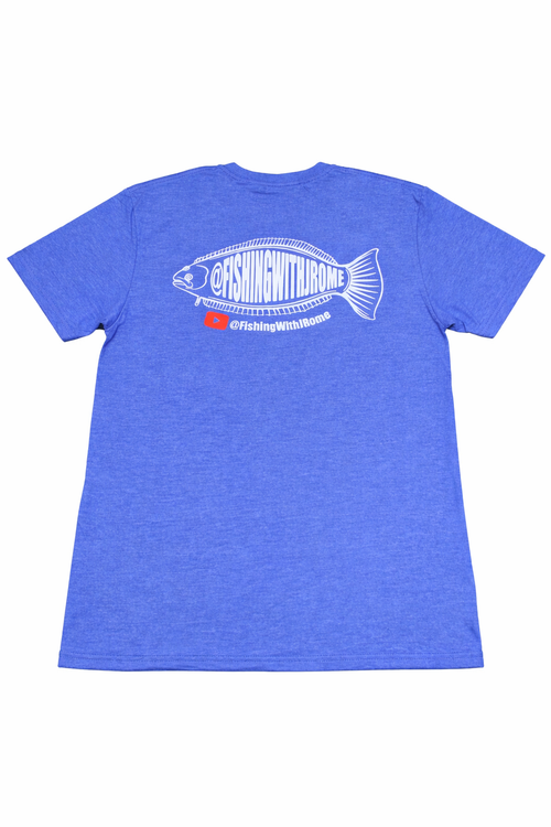 Fishing With JRome Logo Short-Sleeve T-Shirt (Blue)