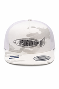 Fishing With JRome Trucker Snapback Hat - White Camo