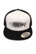 Fishing With JRome Trucker Snapback Hat - Black & White