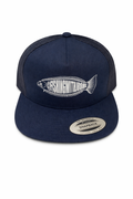Fishing With JRome Trucker Snapback Hat - Blue