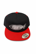 Fishing With JRome Trucker Snapback Hat - Red & Black